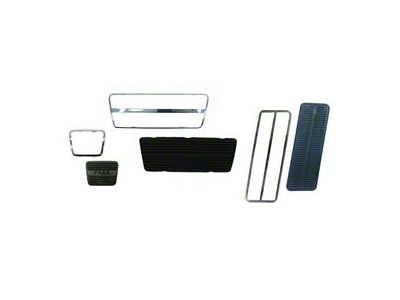 Camaro Pedal Pad & Trim Kit, For Cars With Drum Brakes & Automatic Transmission, 1967-1968