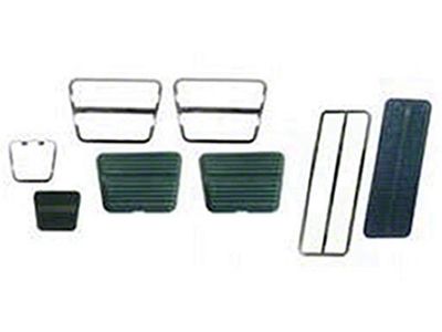 Camaro Pedal Pad & Trim Kit, For Cars With Drum Brakes & Manual Transmission, 1969-1972