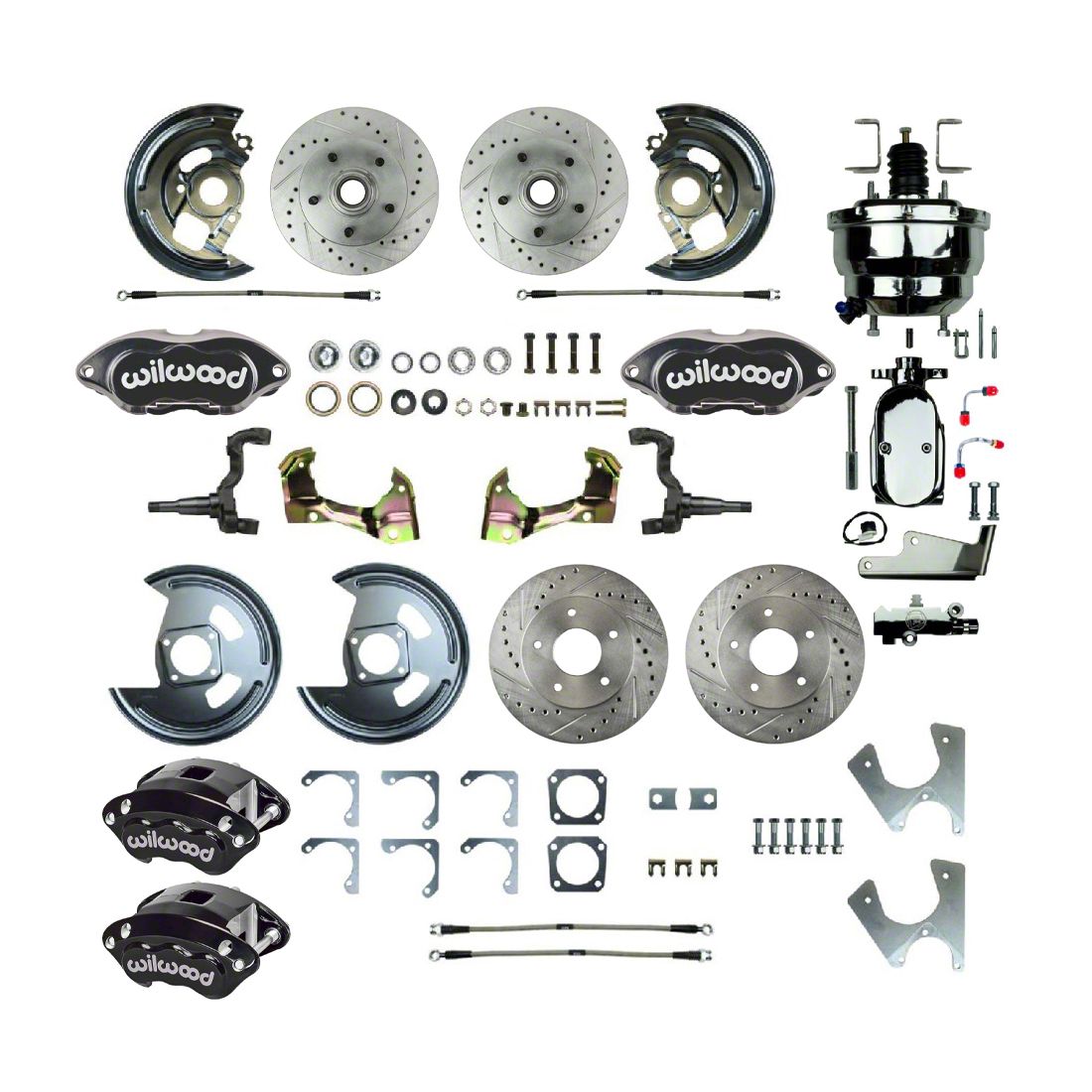 1967-72 Chevelle High Performance Power Front & Rear Disc Brake Conversion Kit