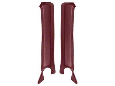 Pillar Posts Moldings; Red (1969 Camaro Coupe)