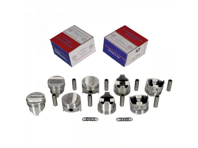 Camaro Piston Set, 302ci, 11:1, 0.030 Over, High-Performance, 1967-1969 (Z28 Coupe)