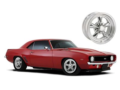 Camaro Polished Fuel Wheel, 15x8, 5x4 3/4 Pattern, 1967-1981
