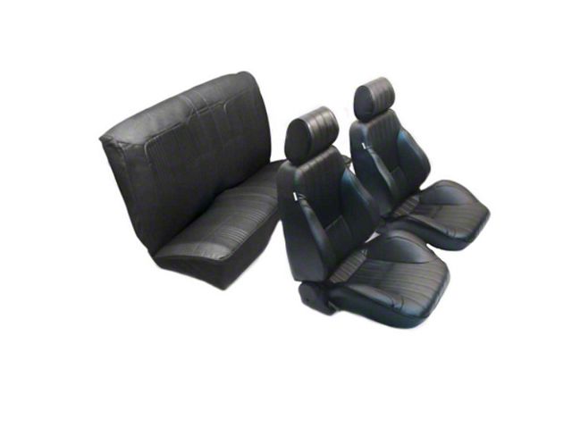 Camaro Procar Seat Kit, Coupe And Convertible, With Fold Down Rear Seat, 1968-1969