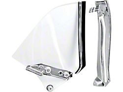 Quarter Window Glass Assembly; Driver Side (67-69 Camaro Coupe)