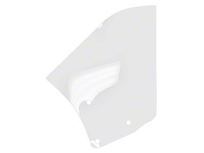 Quarter Window Glass; Clear; Driver Side (1967 Camaro Convertible)
