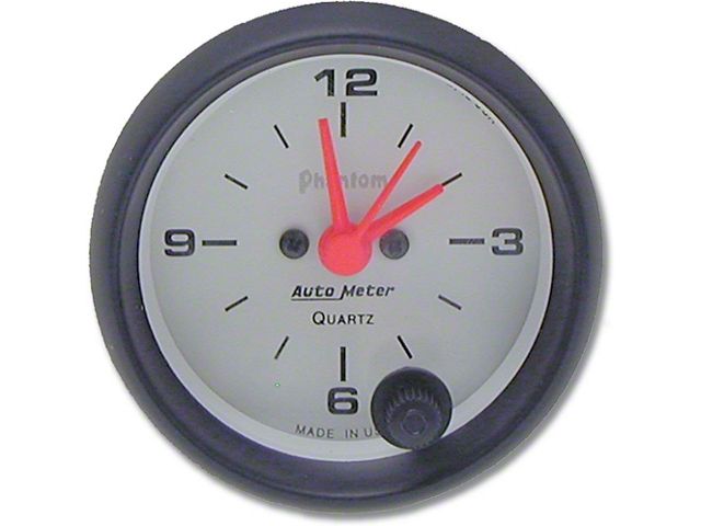 Camaro Quartz Clock, Phantom Series, AutoMeter, 1967-69