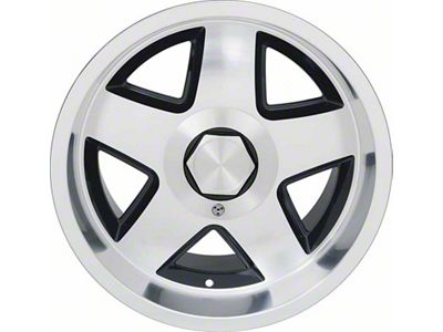 R15 Style Aluminum Wheel with Black Accents; 17x9.5; 16mm Offset (82-92 Camaro)