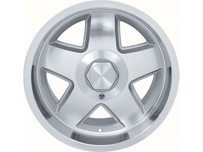 R15 Style Aluminum Wheel with Silver Accents; 17x9.5; 16mm Offset (82-92 Camaro)