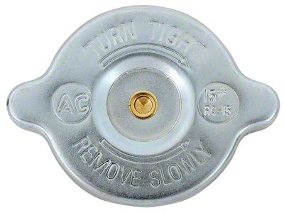 Radiator Cap with Hollow Rivet; 15 lbs. (1967 Camaro)
