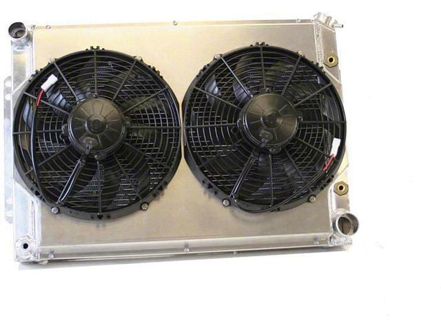 Camaro Radiator Combination Unit, 22.5, Aluminum, For Automatic Transmission Cars, Griffin, 1967-1969