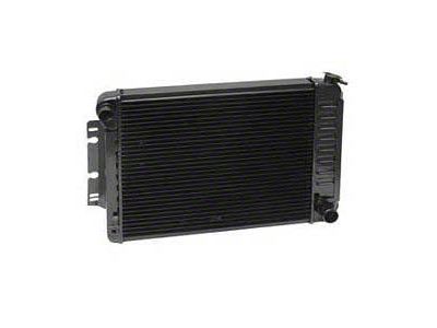 Camaro Radiator, Copper 4 Core, Big Block, For Cars With Automatic Transmission & Air Conditioning, U.S. Radiator, 1970-1971