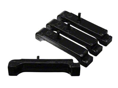 Radiator Isolator Pad Set For Big Block 4 Row; Black (68-87 Camaro)