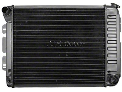 Camaro Radiator, Small Block, 4-Row Core, For Cars With Manual Transmission, U.S. Radiator, 1967-1969