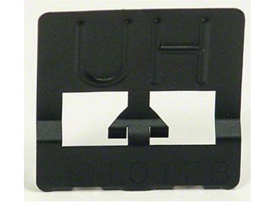 Camaro Radiator Tag, UH Coded, 302ci Z/28, Harrison, 1967 (Z/28 Coupe)