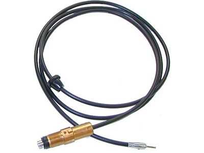 Camaro Radio AM/FM Antenna Cable, Front Mount, With AntennaBody, 1969