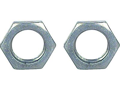Radio Installation Nuts; 7/16-28 Thread x 1/8; Pair (67-72 Camaro)