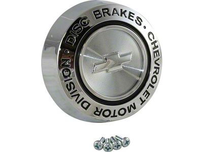 Camaro Rally Wheel Center Cap Ornament, For Cars With Disc Brakes, 1967