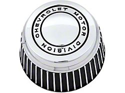Rally Wheel Derby Cap with Chevrolet Motor Division Logo; Chrome (67-81 Camaro)
