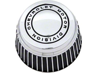 Rally Wheel Derby Cap with Chevrolet Motor Division Logo; Chrome (67-81 Camaro)