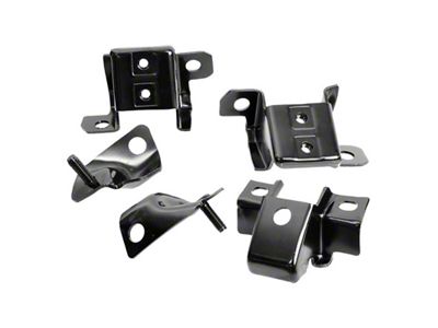 Rear Bumper Bracket Set; 5 Pieces (70-72 Camaro)