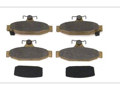 Camaro Rear Disc Brake Pads, With 1LE Option, ACDelco Durastop, 1982-1992