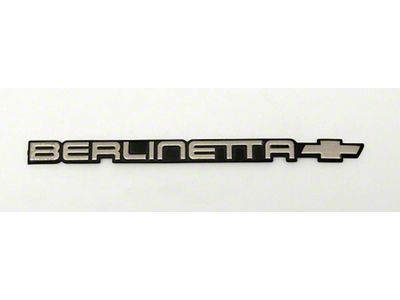 Rear Emblem,Berlinetta,Black/Gold,85-86 (Berlinetta Coupe)