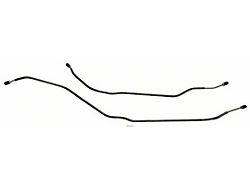 Rear End Housing Brake Lines; Stainless Steel (1969 Camaro w/ Drum Brakes)