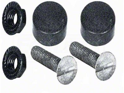 Camaro Rear Hood Adjusters And Safety Stops, 1970-1981
