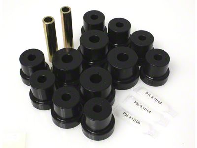 Rear Leaf Spring Bushings; Black (70-81 Camaro w/ Multi-Leaf Springs)