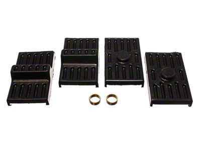 Rear Leaf Spring Isolators; Black (70-81 Camaro w/ Multi-Leaf Springs)