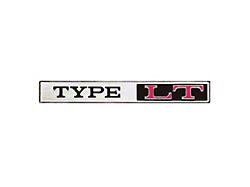 Rear Panel Emblem,Type LT,75-76