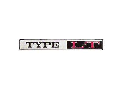 Rear Panel Emblem,Type LT,75-76