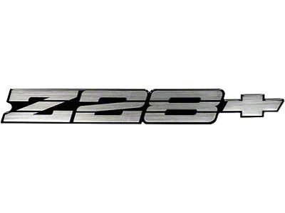 Camaro Rear Panel Emblem, Z28, Silver, 1991-1992