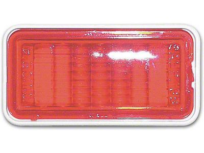 Camaro Rear Side Marker Light Lens Assembly, Red, 1968