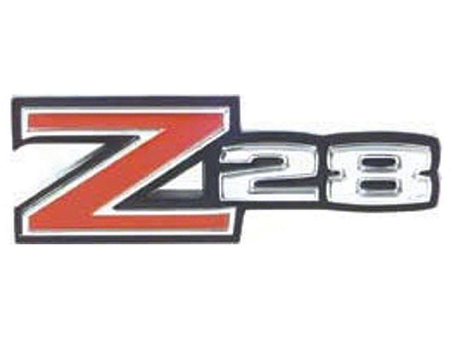 Camaro Rear Spoiler Emblem, Z28, 1970-1973 (Z28 Coupe)