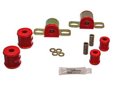 Rear Sway Bar Bushings; 1 Bolt; 11/16-Inch; Red (67-81 Camaro)