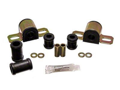 Rear Sway Bar Bushings; 2 Bolt; 0.75-Inch; Black (67-81 Camaro)