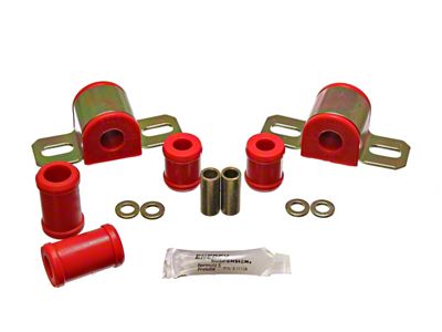 Rear Sway Bar Bushings; 2 Bolt; 5/8-Inch; Red (67-81 Camaro)