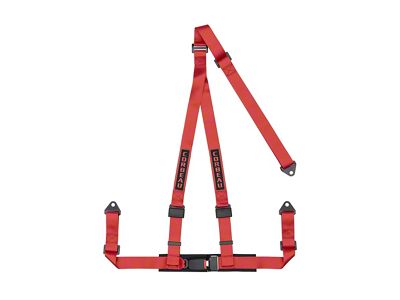 Camaro Red 3-Point Double Release Harness Belt