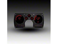 1982-1990 Camaro LED Direct Replacement Gauge Cluster, Rede LEDs, speed, oil press & temp senders included