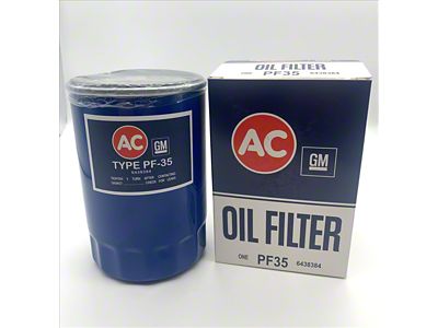 Reproduction AC-Delco P35 Oil Filter; Tall Style; Blue (67-72 Camaro)