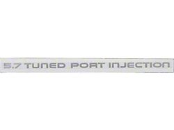 Rocker Panel Decal, 5.7 Tuned Port Injection, Silver (87-90 Camaro)