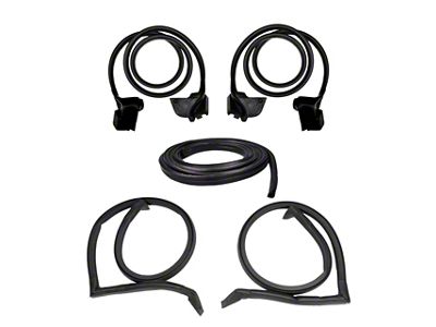 Roof Rail, Door and Trunk Seal Kit; Driver and Passenger Side (82-92 Camaro)