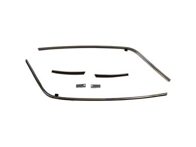 Roof Rail Inner Weatherstrip Metal Channel Set (70-81 Camaro Coupe)