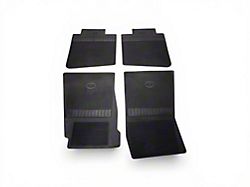 Rubber Floor Mats, Bowtie Logo, Black, Show Correct (67-69 Camaro)