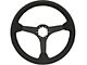 Camaro S6 Black Perforated Leather Solid Spokes Design Steering Wheel