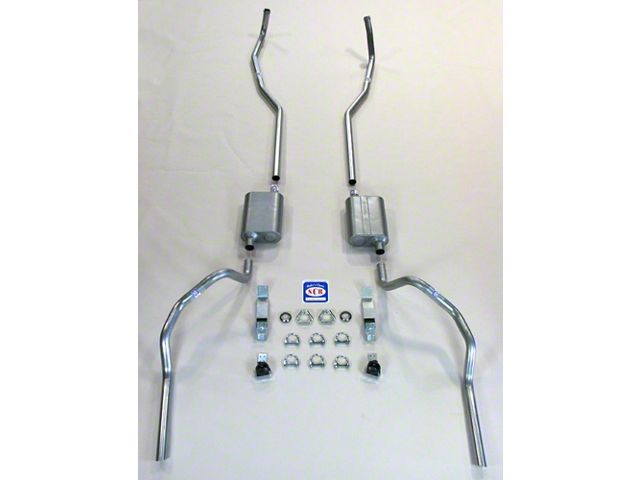 Camaro SCR Performance Dual Exhaust System, For Small Block With Manifolds, 2, 1967-1969