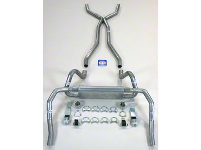 Camaro SCR X-hilarator Dual Exhaust System For Headers, With X-pipe, 2-1/2, 1967-1969