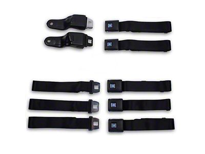 Camaro Seat Belt Set, Replacement Style, Front & Rear, 1967-1969
