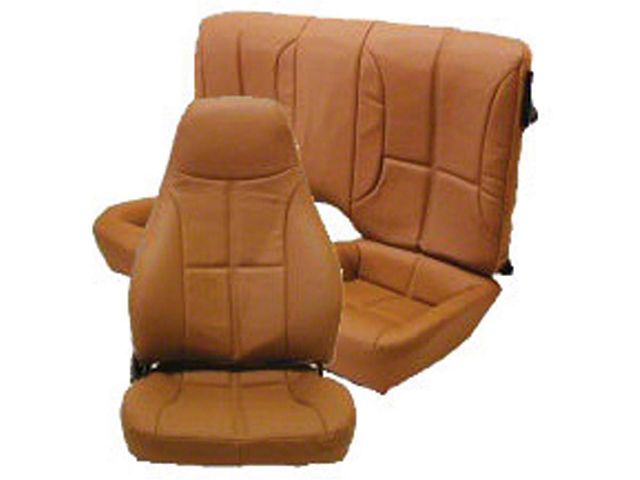 Camaro Seat Cover Set, Front & Rear, Vinyl, For Cars With Standard Interior & Front Bucket Seat & Rear Split Seat, 1987-1992